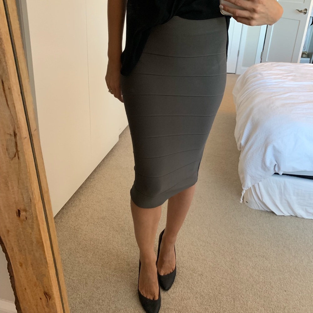 BCBG midi high waist skirt